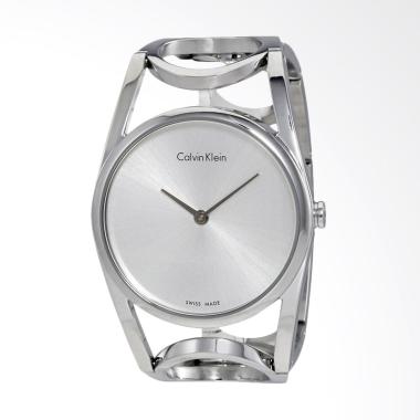 Calvin Klein Round Silver Size S Jam Tangan Wanita [K5U2S146]