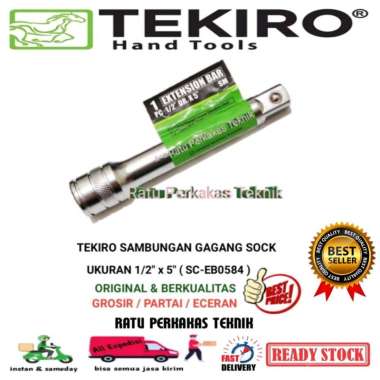 TEKIRO SAMBUNGAN KUNCI SOK 1/2 inch x 5 inch GAGANG SOCK SHOCK EXTENTION BAR SC-EB0584 ORIGINAL