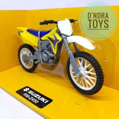 Diecast Motocross - Trail Suzuki RM-Z450 1:18 Die-Cast Miniatur Motor