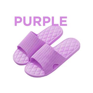 Goto Sato Home Slipper Sendal Rumah Hotel Karet Sandal Anti Slip Empuk 28 PURPLE