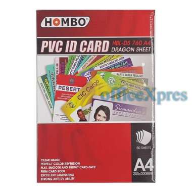 Kertas PVC Bahan ID Card Instan A4 / Kertas PVC ID Card Cutter Dragon Sheet