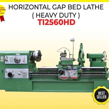 Mesin Bubut Besi Logam 63x150cm Horizontal Gap Bed Lathe Importir - TI2560HD