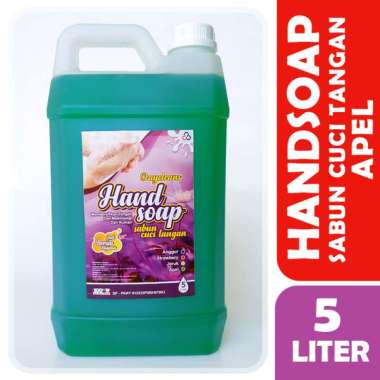 Handsoap 5 liter Hand wash atau Sabun Cuci Tangan Cair (STRAWBERRY - JERUK - APEL) Apel