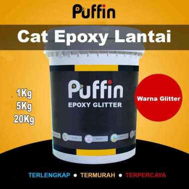 Puffin Epoxy Glitter Cat Epoxy Lantai Glitter 28 KG/SET