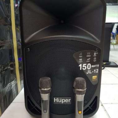 Speaker Portable Wireless Meeting HUPER JL12 / JL 12 ORIGINAL 12 INCH