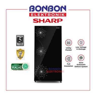 Sharp Kulkas 1 Pintu SJ-X197W-DW / SJX 197 WDW Shine Dandelion Series