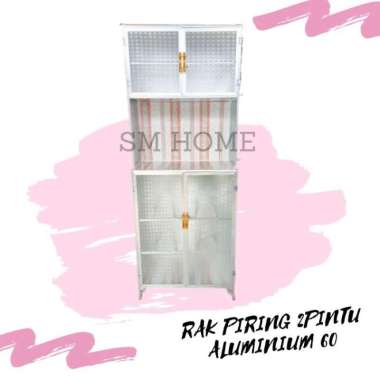 RAK PIRING LEMARI DAPUR ALUMUNIUM 2 PINTU 100 % ORIGINAL Multicolor