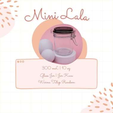 SOEBI ANTIQ - MINI LALA Glass Jar | Jar Selai | Jar Puding | Toples Kaca Mini