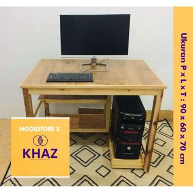 Meja Komputer Minimalis / Meja Komputer Kayu / Meja CPU Komputer