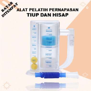 Alat bantu pernafasan breathing trainer spirometer pelatih pernapasan 5000ml