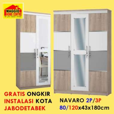 LEMARI PAKAIAN 2 PINTU - LEMARI PAKAIAN 3 PINTU - NAVARO - OLYMPIC 2 PINTU