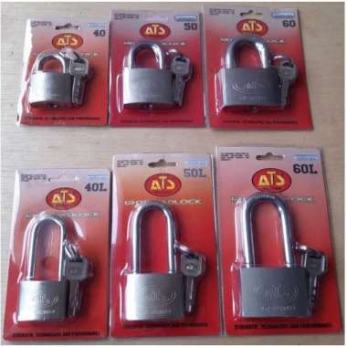 ATS Gembok Leher Panjang 70 mm Kunci Pagar Pintu Rumah Toko 70mm Long