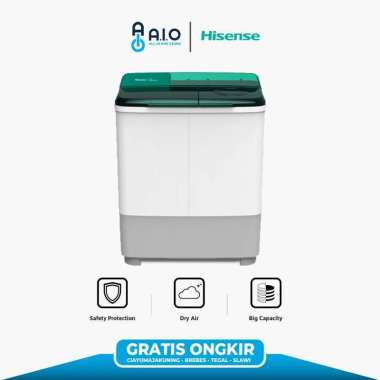 HISENSE MESIN CUCI 2 TABUNG 7 KG - WSAC701| PROMO GRATIS ONGKIR