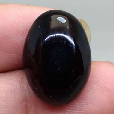 Batu Asli Yaman Wulung Hitam Tembus Senter Merah