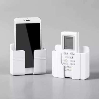 Multihomeware Tempat Remote / Holder HP Tempel Dinding / Colokan Tempel Tembok Wall Phone Holder