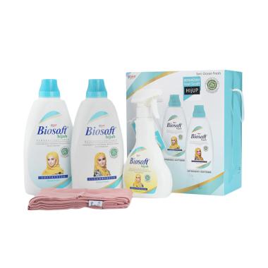 Biosoft Hijab Detergent Ocean Fresh ... esh [500 mL] + Free Hijab