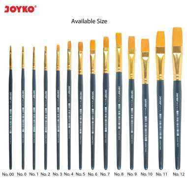 Brush Kuas Cat Air Cat Minyak Lukis Acrylic Joyko BR-10 1 Pcs No. 2