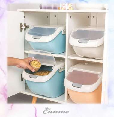 TEMPAT BERAS RICE BOX CONTAINER BERAS TEMPAT PENYIMPANAN BERAS 100 % ORIGINAL Multicolor