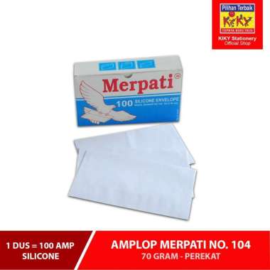 Nokida Amplop Putih Polos Merpati No 104 [100 Pcs] / Amplop Uang Angpao Polos 1 Pack / Ampelop Konda