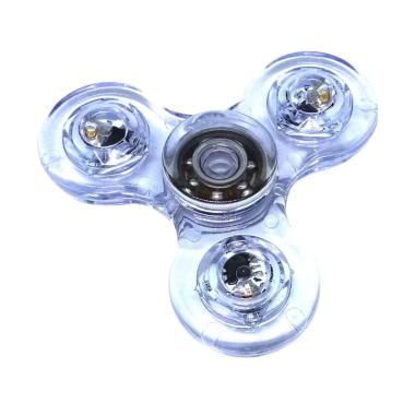 Fidget Spinner LED Transparant Mainan Edukasi