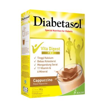 Promo Harga Diabetasol Special Nutrition for Diabetic Cappuccino 180 gr - Blibli