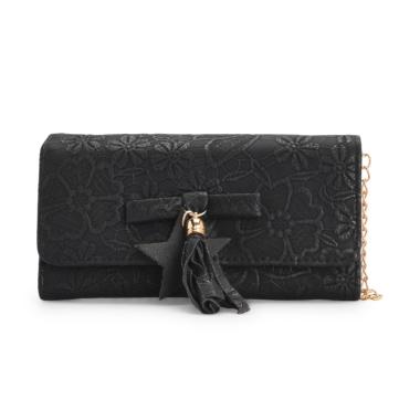 BLYTHE 112 Star Lace Wallet Sling Bag - Black