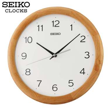 Seiko Original Quite Sweep Wooden Case Wall Clock QXA781-B Original Jam Dinding [30cm]