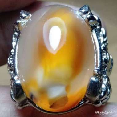 Cincin Batu Akik Combong Motif Susup Gambar Antik