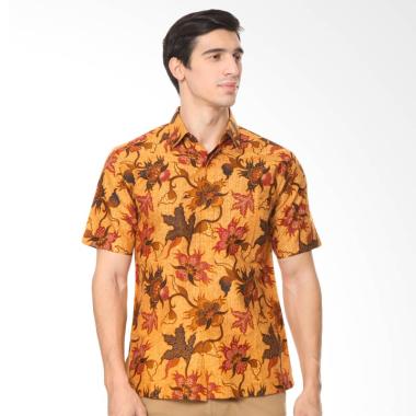 Batik Agrapana Batik Print Gastiadi Kemeja Pria - Coklat