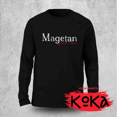 Premium T-shirt - Kaos Khas MAGETAN Original by KOKA Kangkaos - MGT2 Lengan Panjang M