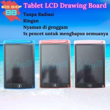 PAPAN TULIS ANAK TABLET ANAK LCD DRAWING LCD WRITING BOARD BIRU