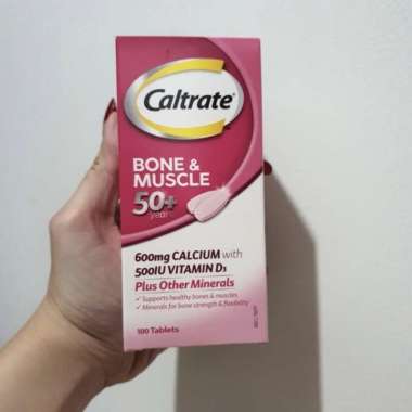 Caltrate bone muscle 50+ 50 plus calcium 600mg 600 mg vitamin d3 vit d3 vitamin d vit d 500iu 500 iu