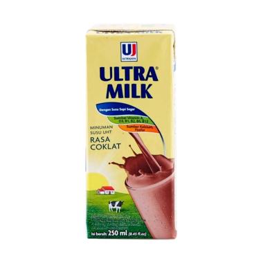 Promo Harga Ultra Milk Susu UHT Coklat 250 ml - Blibli