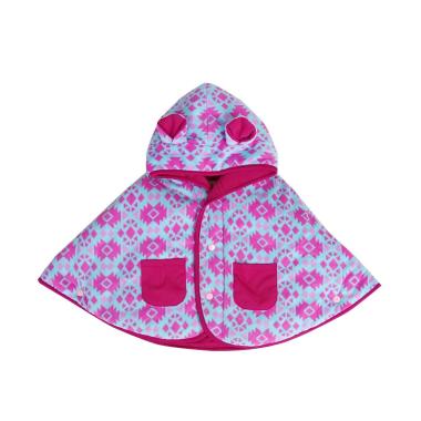Cuddle Me Motif Aztec Jaket Baby Cape - Pink