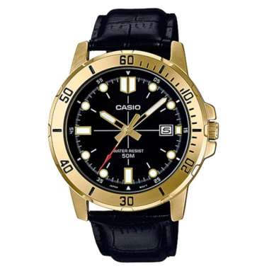 CASIO ORIGINAL - CASIO MTP-VD01GL-1EVUDF - JAM TANGAN PRIA JAM PRIA - KULIT CASIO MTP-VD01GL-1E MTP 