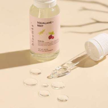 Bloomka Squalane + Beet Hair Oil - Minyak Perawatan Rambut - Minyak Rambut Anti Kering dan Bercabang