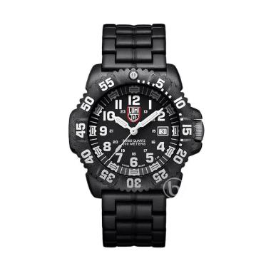 Luminox Black Out Navy Seal Swiss Made Jam Tangan Pria - Black White [GGL.L3052] Black White
