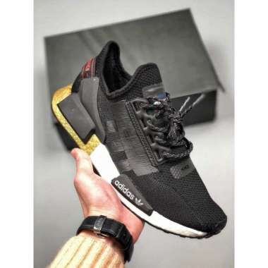 adidas nmd r1 black gold black
