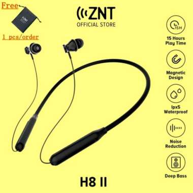 ZNT H8 Versi II Original Bluetooth Earphone Sport IPX5