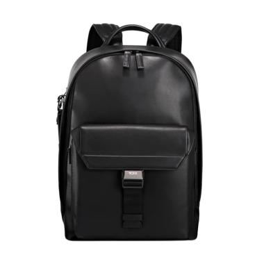 TUMI Asthon Morrison Leather Backpack Pria - Black