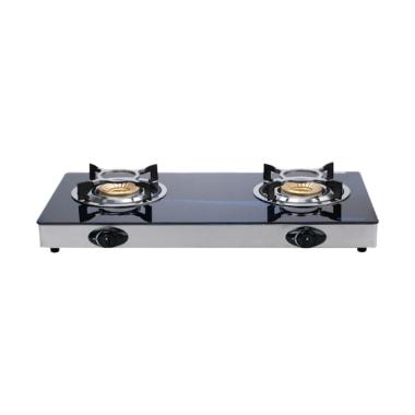 Sanken SG 363 BX Kompor Gas [2 Tungku] Hitam Hitam