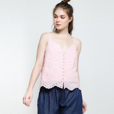 BLYTHE C21-012 Eyelet Tank Top Wanita - Pink