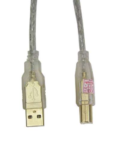 Mediatech Kabel USB Ver 2.0 AM/BM 1.8m Gold Plated - 66011