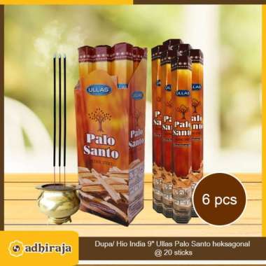 Dupa Hio India Wangi Palo Santo Ullas hexagon 1 box 6pcs @20 sticks