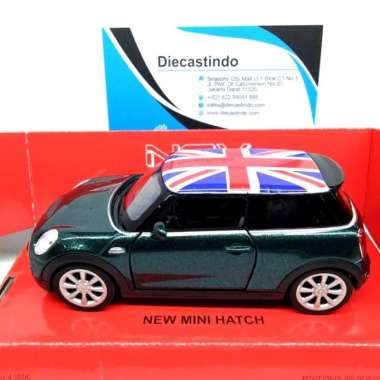 Multihomeware MINIATUR MOBIL COOPER - PAJANGAN Diecast Mobil Mini Cooper S NEW MINI HATCH Welly Nex