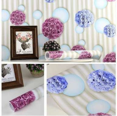 Wallpaper Motif Bunga Wallpaper Dandelion Coklat Muda