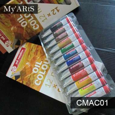 Talens Art Creation Oil Colour 12 x 12 ml tubes Cat Lukis Gambar Minyak Myarts