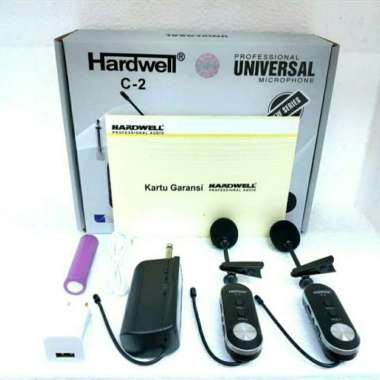 Mic Wireless Hardwell C2 / C-2 CLIP ON Jepit Jepit ORIGINAL