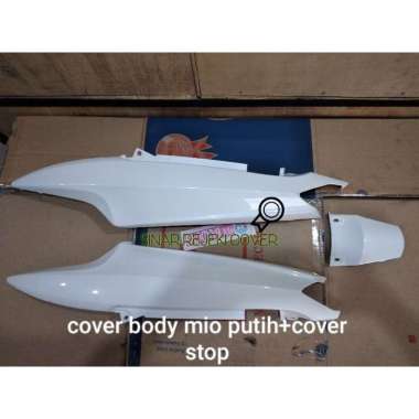 cover body mio putih + cover stop merk win