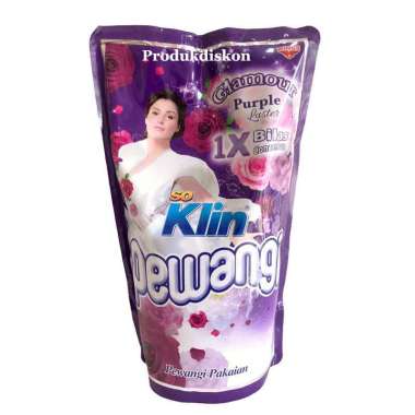 So Klin Pewangi Sekali Bilas 900ml - Softener Ungu